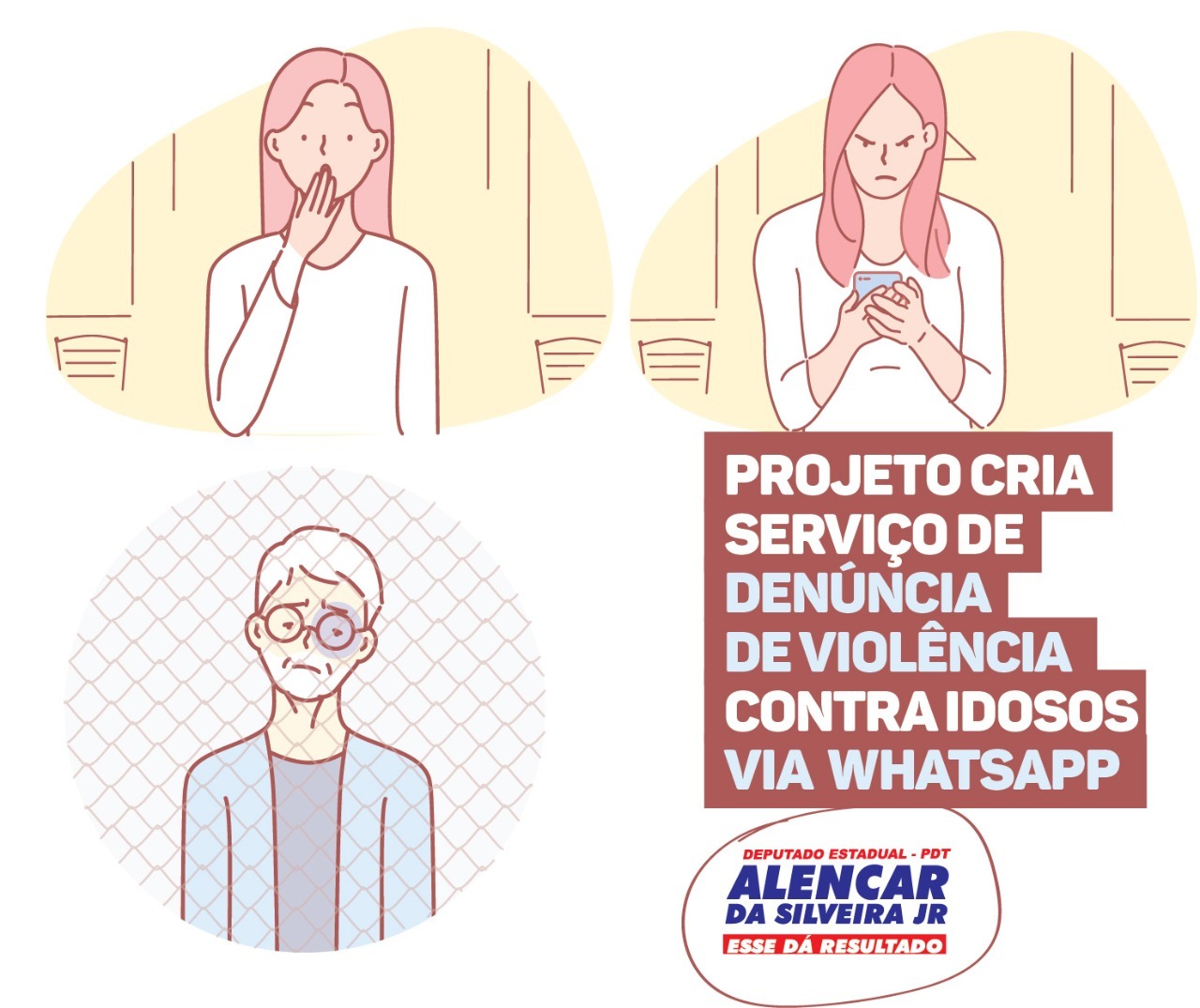 Deputado Alencar da Silveira Jr - Projeto vai permitir denunciar violência contra idosos por whatsapp
