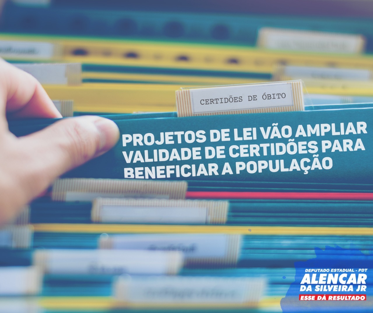 Deputado Alencar da Silveira Jr - Projetos determinam a alteração da validade de certidões em Minas Gerais
